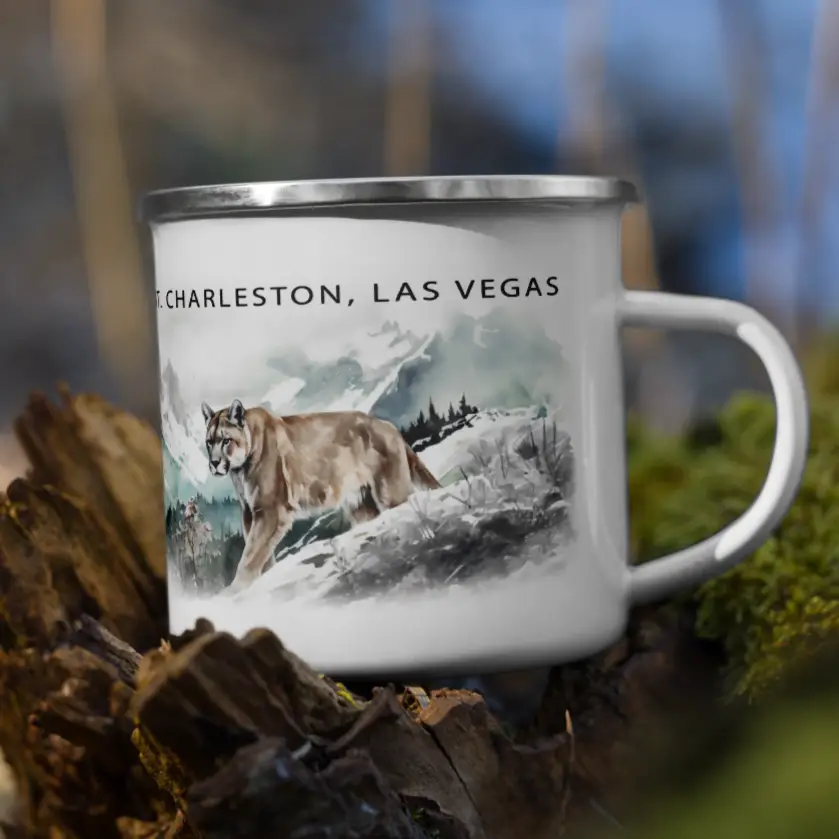 Mt Charleston Mountain Lion Mug Image for Mt Charleston Gifts Live page