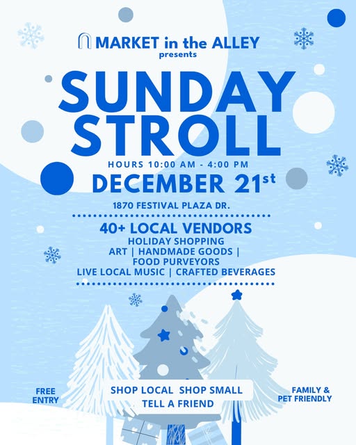 sunday stroll downtown summerlin market booth, mt charleston gifts display, outdoor themed christmas sweaters and cozy hoodies, motivational quote mugs with spirit animals, designs with burros donkeys wild horses mt charleston and red rock canyon, local las vegas artist holiday market setup under the pavilion