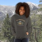 Mt Charleston Mountain Camping hoodie, tent pine trees design, Spring Mountains Las Vegas sweatshirt, Nevada hiking camping apparel, cozy outdoor pullover